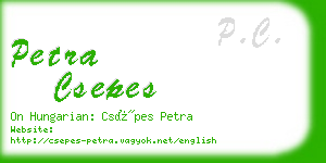 petra csepes business card